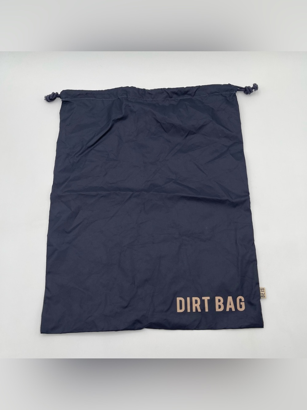 Beis Dirt Bag Blue Laundry Clothes Drawstring Bag Travel Vacation